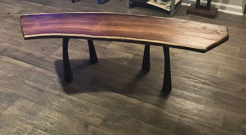 Customer photo review of Bench Legs 116 Nura 16H Metal DIY Furniture