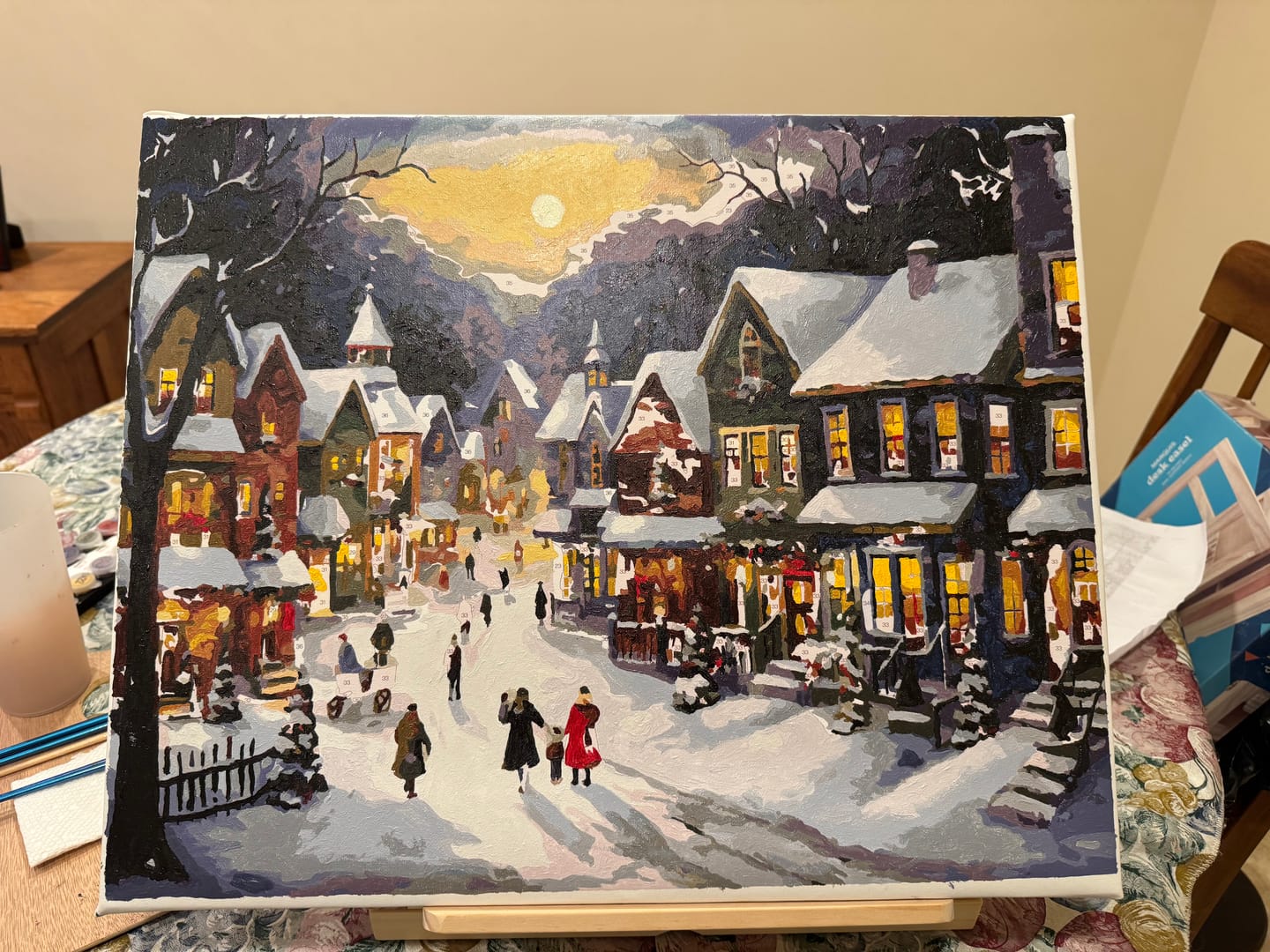 Customer photo review of Snowy Christmas Village