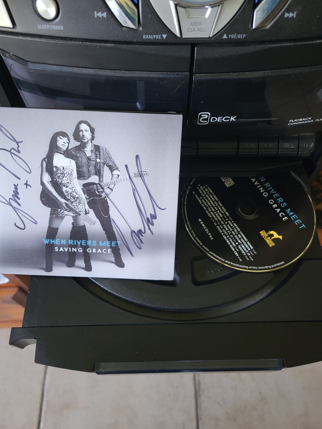 Customer photo review of SAVING GRACE ~ SIGNED OFFER CD