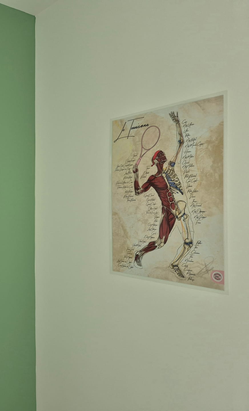 Customer photo review of Planche anatomique du tennisman - Roger Federer