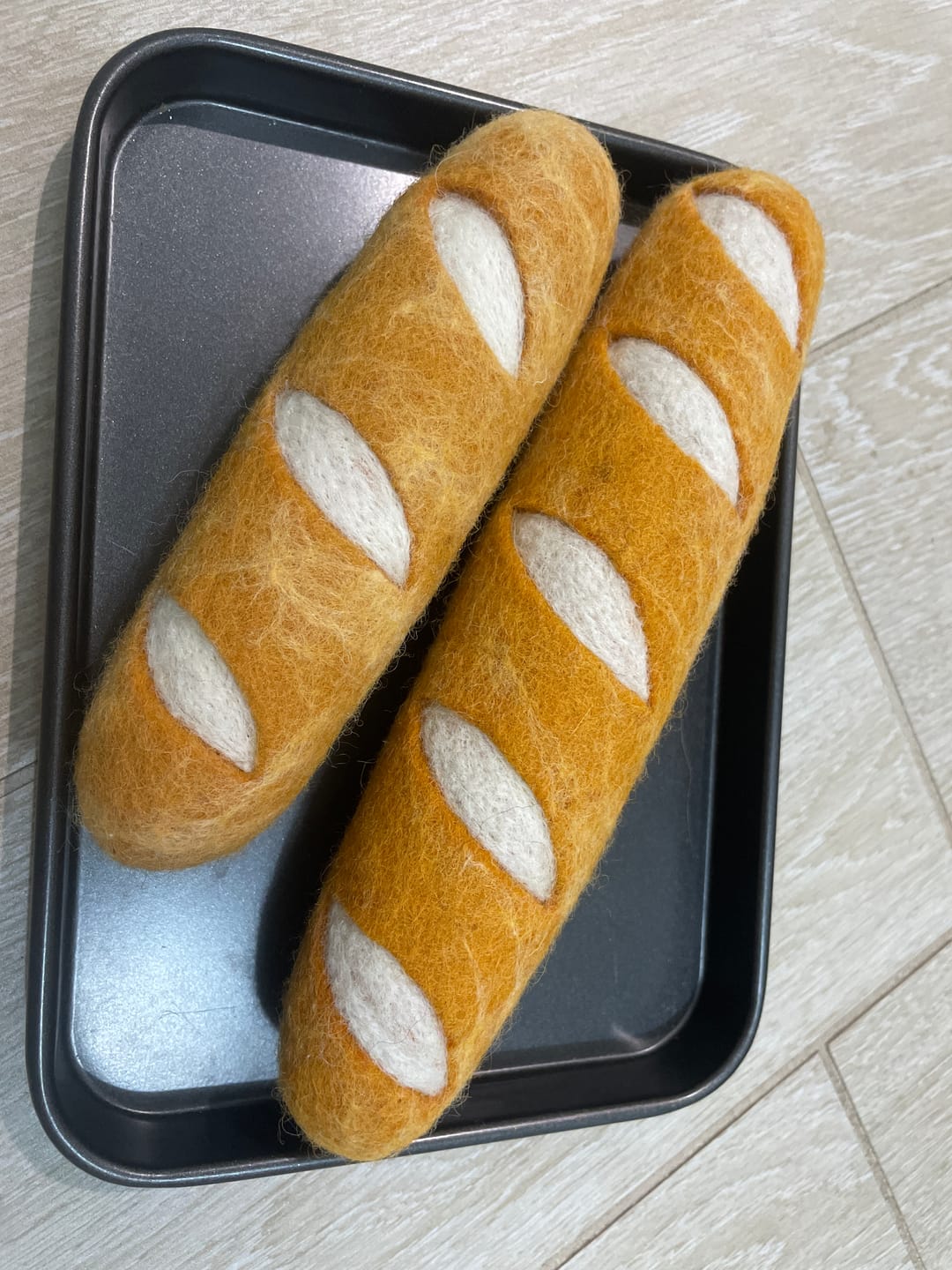 Customer photo review of Felt Baguette (Set of 2)