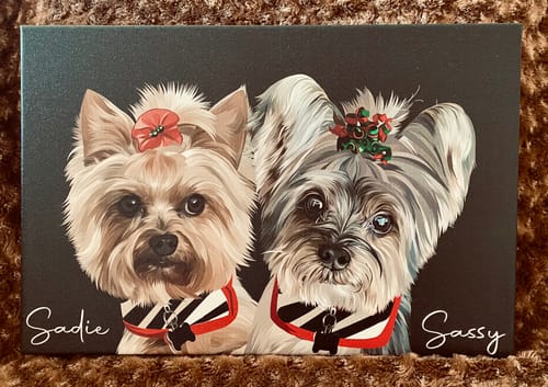 Customer photo review of Pet Art Canvas Wrap
