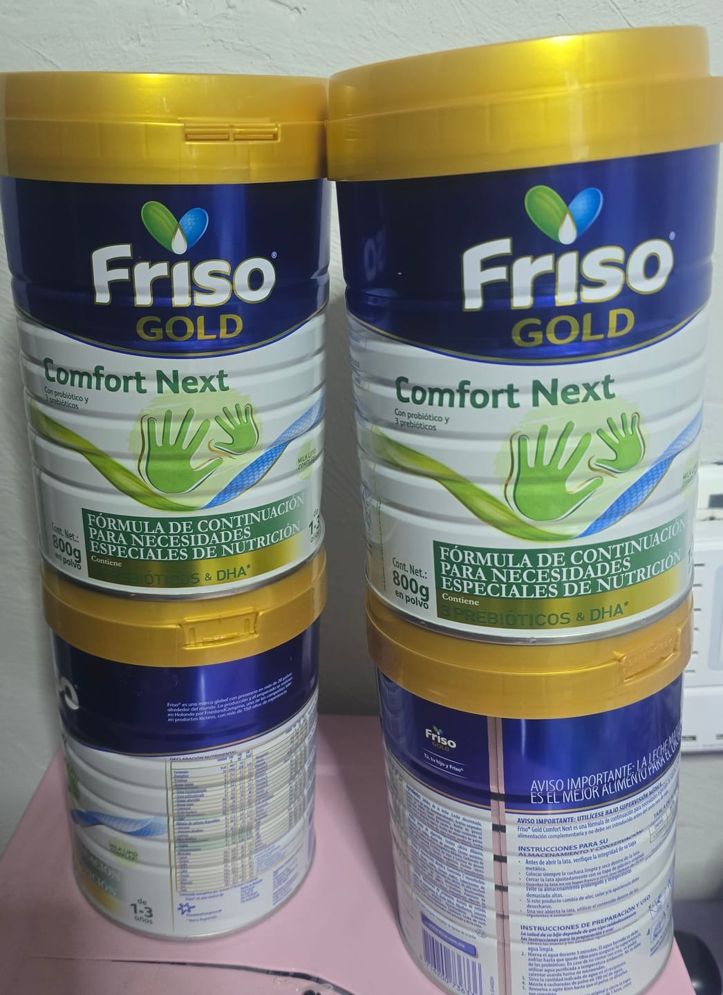 Customer photo review of Friso Gold Comfort Next (1 A 3 Años) Lata Pack 1.6 Kg