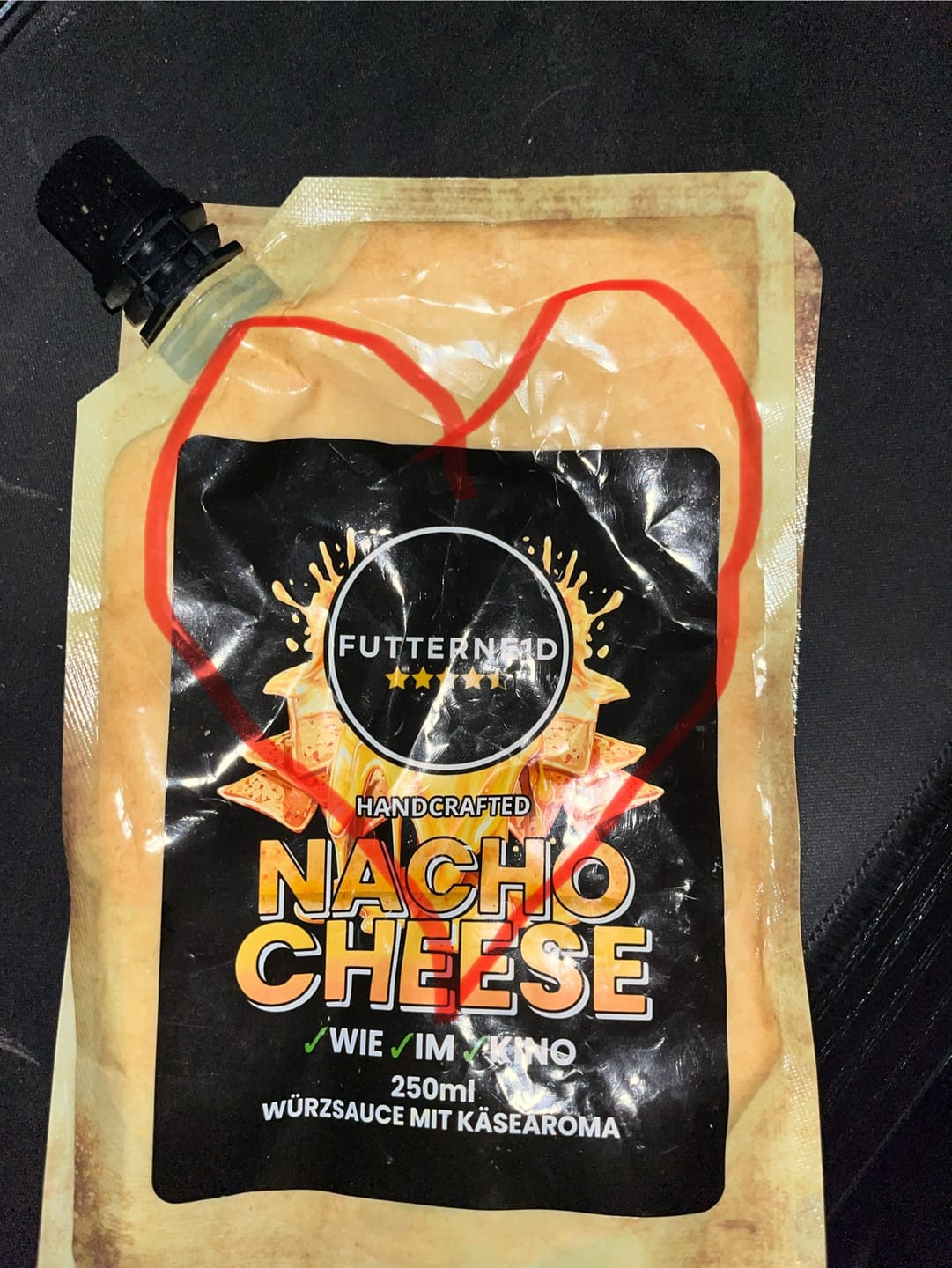 Customer photo review of NACHO CHEESE Sauce 250ml