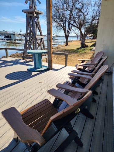 Customer photo review of DURAWEATHER POLY® Folding Adirondack Chair King Size