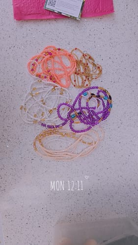 Customer photo review of Mad Moiselle African Lux Waist Beads