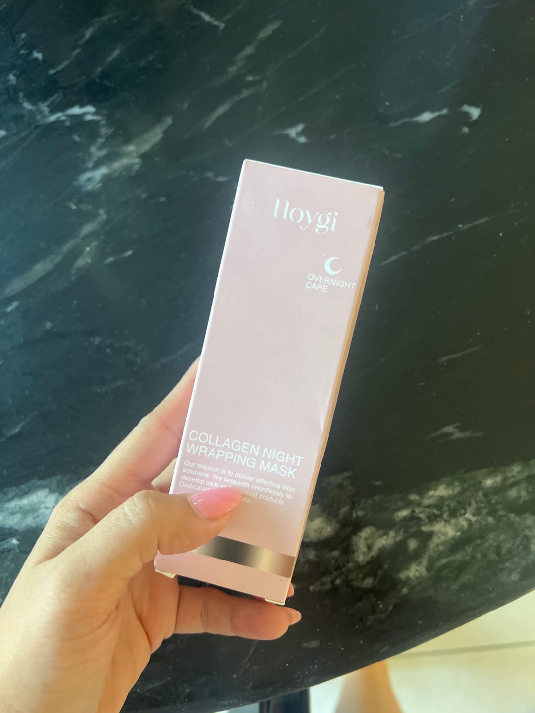 Customer photo review of The Naked Skin™ Collagen Overnight Wrapping Mask