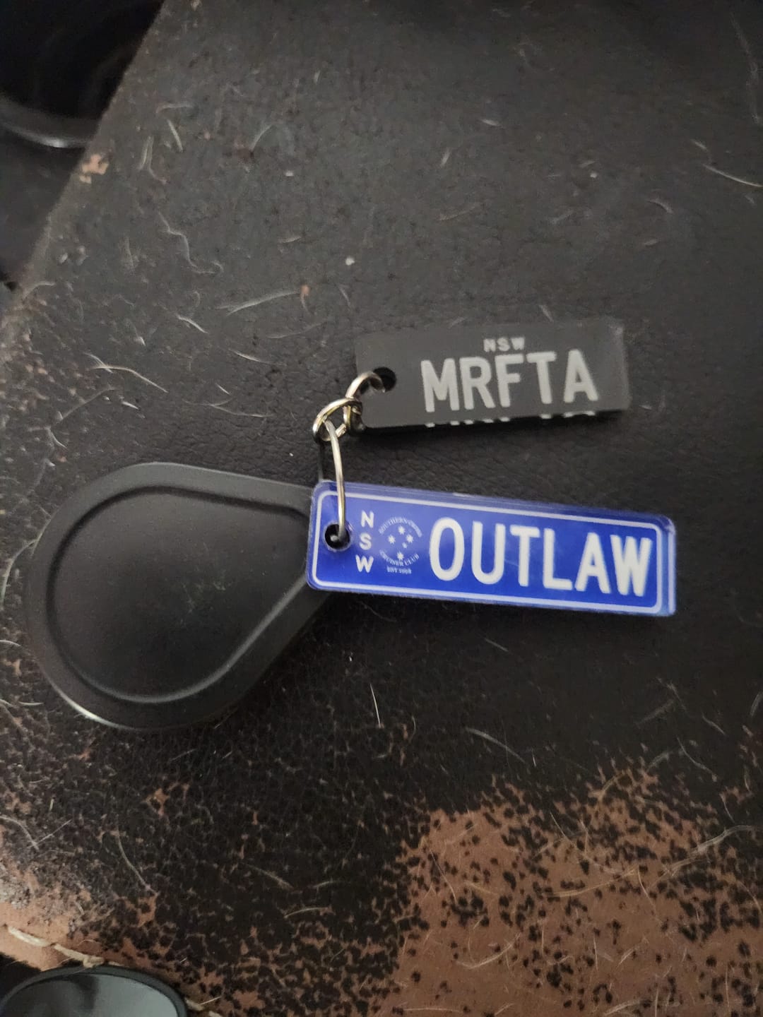 Customer photo review of PG Mini Custom Keychain