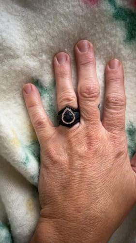 Customer photo review of Couture Silicone Stackable Rings