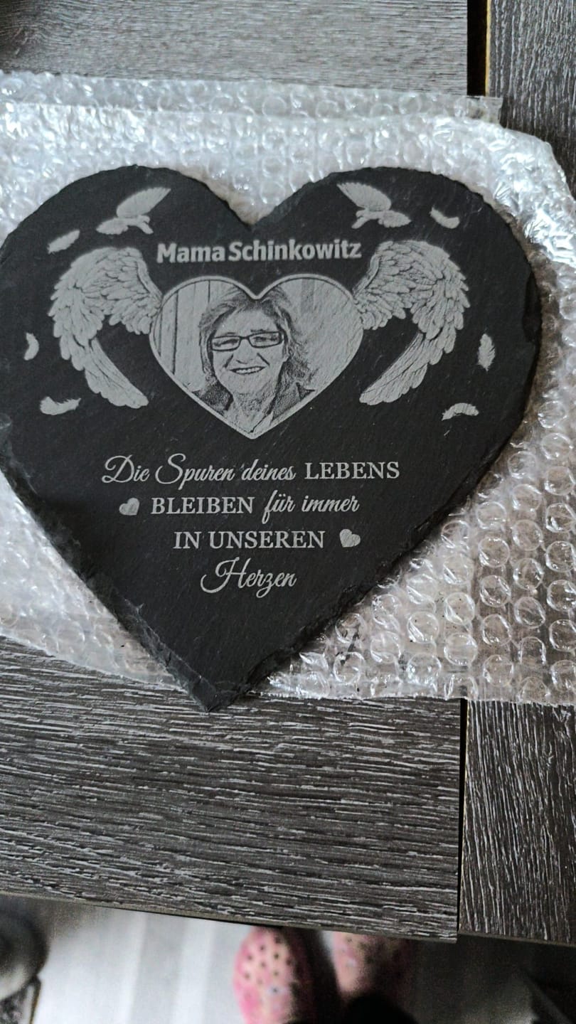 Customer photo review of Für immer - Individuelles Schieferherz