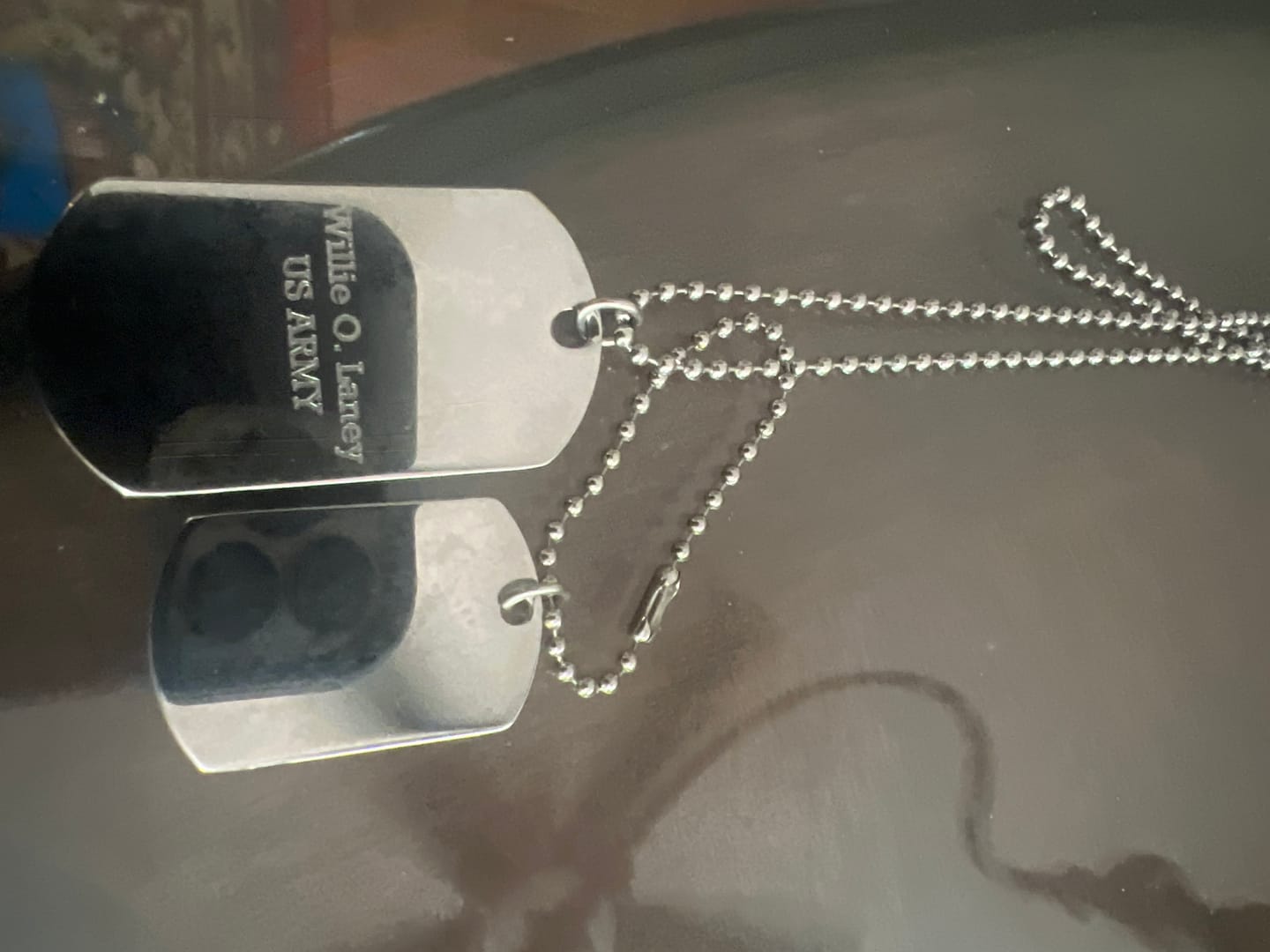 Customer photo review of Double Dog Tag