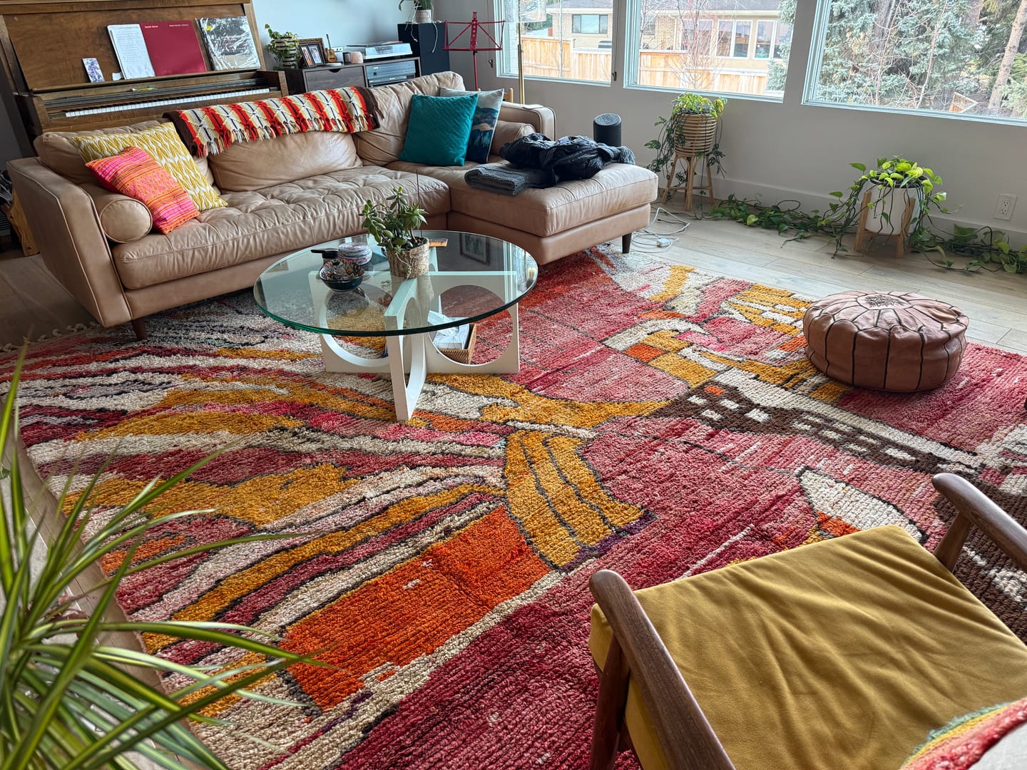 Customer photo review of Mabia | Large Luxurious Beni Mrirt Oversized Rug 10x13 ft Red Multicolored | 10'x13'19 Ft | 306x402 cm