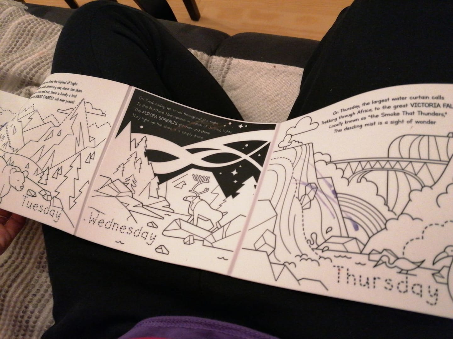 Customer photo review of ➕ Tales - Reusable Colouring Book (Single Mat Only)