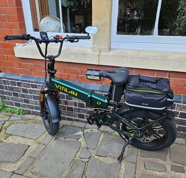 Customer photo review of I7 Pro Folding Full Suspension Electric Bike