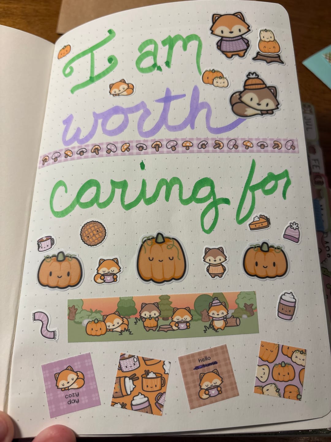 Customer photo review of Autumn Theme Hobonichi Weeks Kit