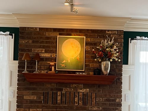 Customer photo review of Japanese Cranes Print