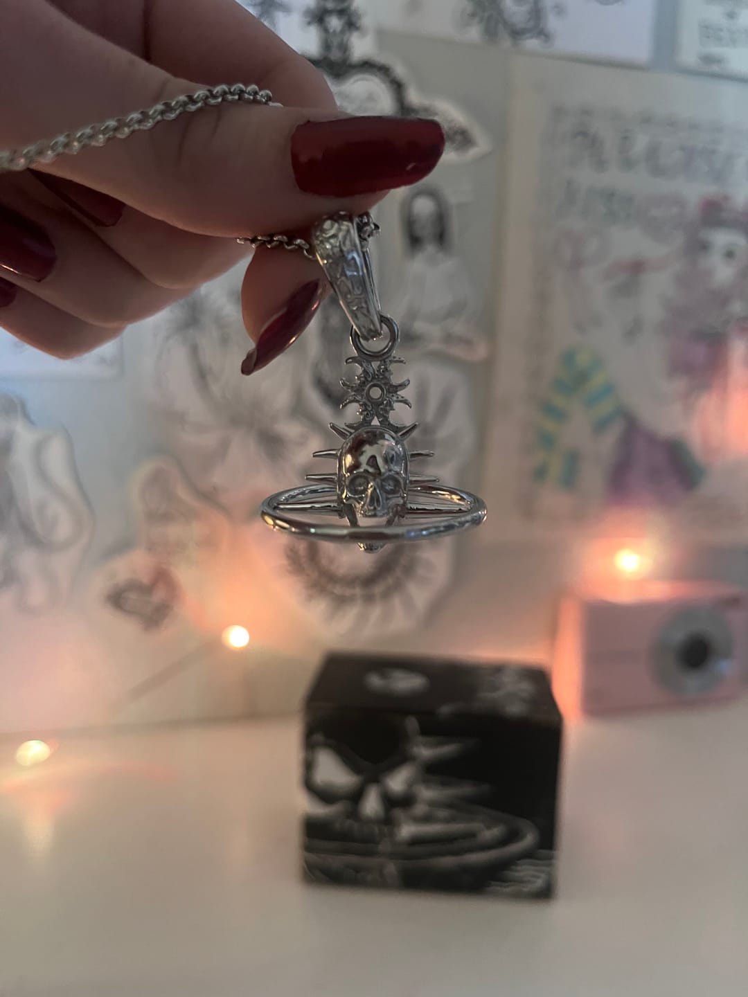 Customer photo review of ORBITUARY PENDANT