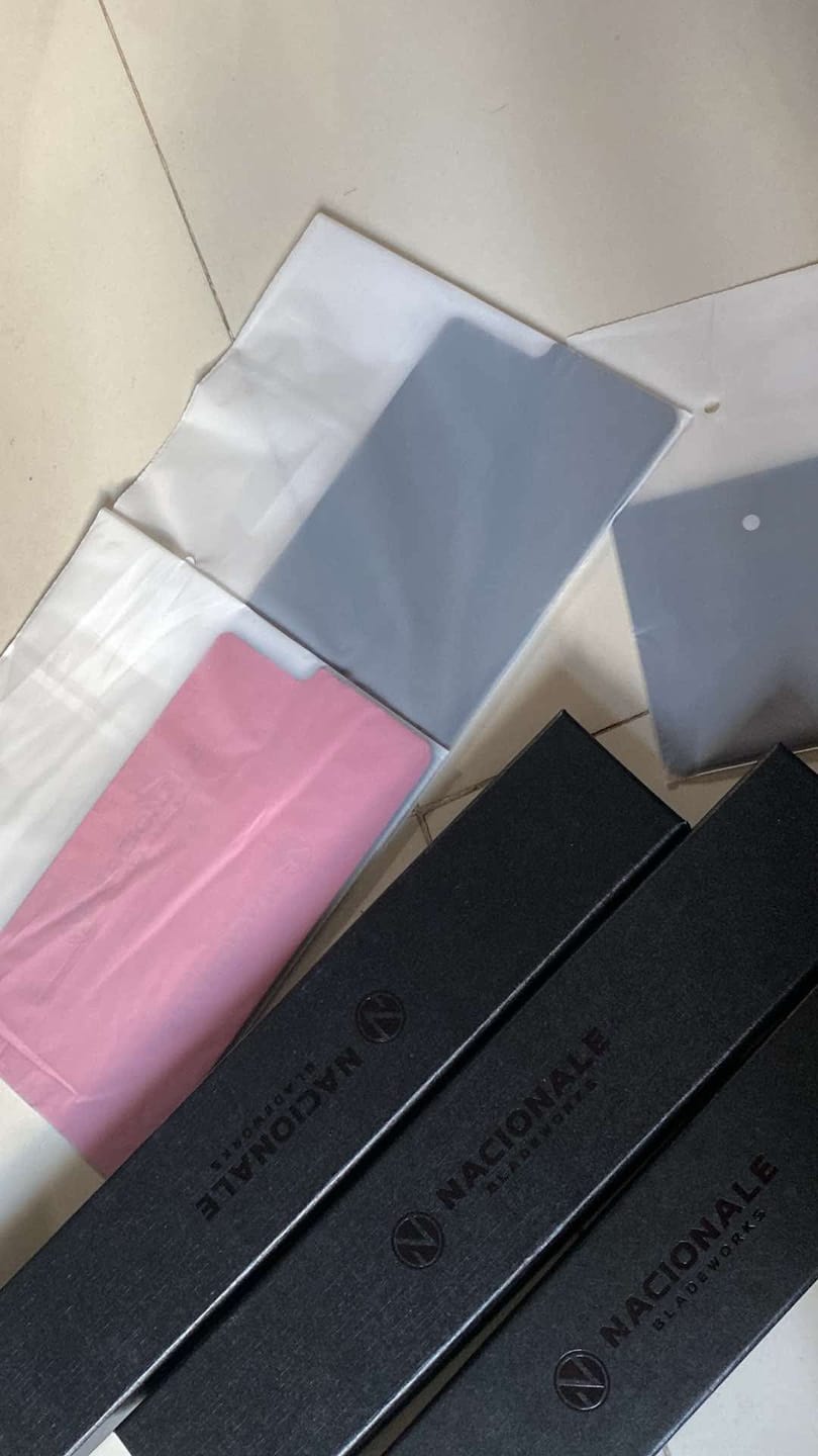 Customer photo review of 190mm Magnetic Knife Guard. Blackout PU