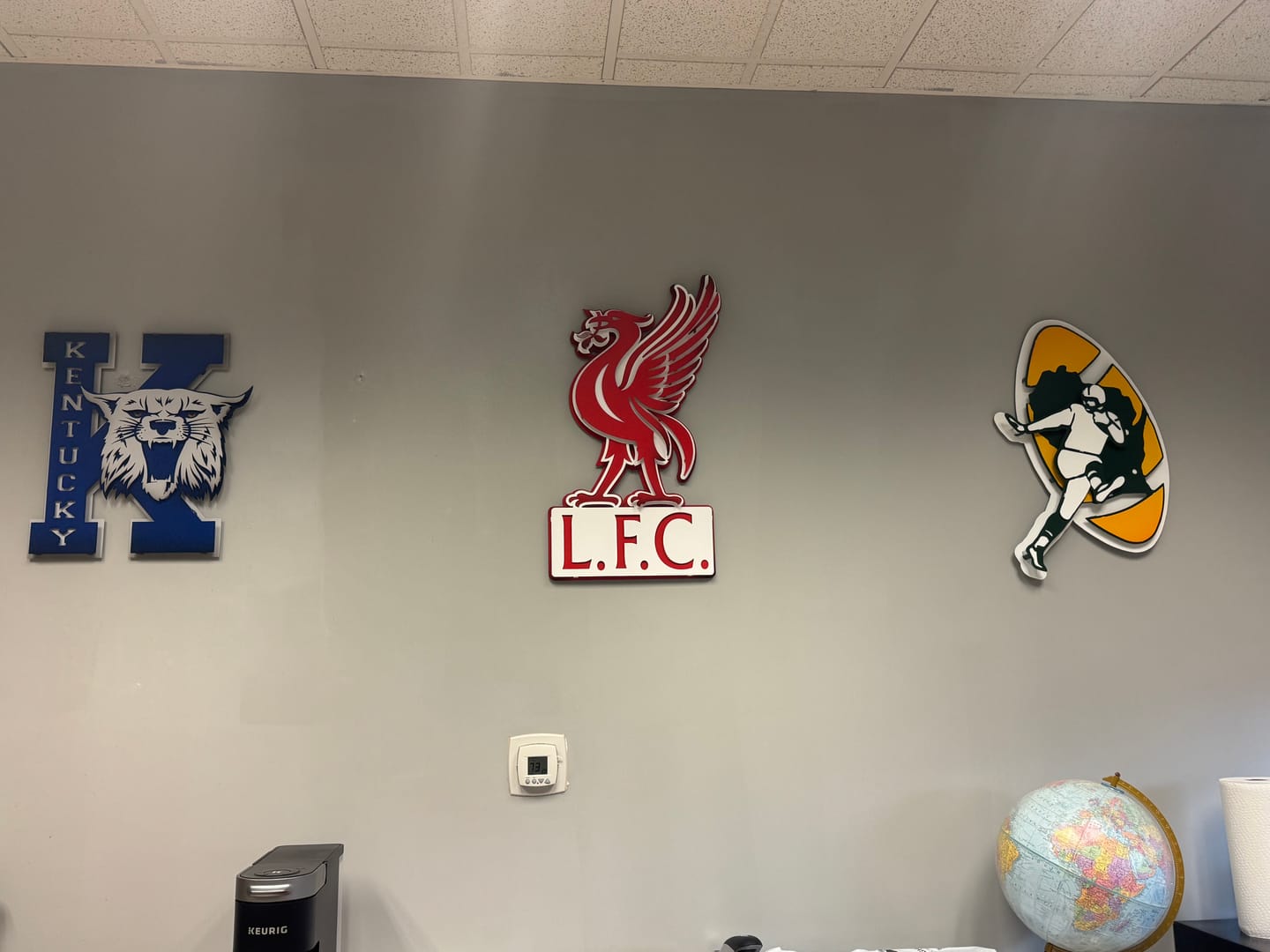 Customer photo review of Fleur De Lis WILDCATS 3D Vintage Metal Wall Art