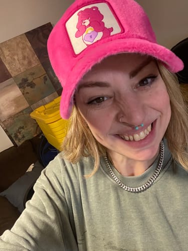 Customer photo review of OVERLORD X Care Bears: Secret Bear Trucker Cap