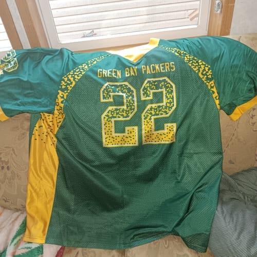 Customer photo review of Custom Aqua White-Orange Classic Style Mesh Authentic Football Jersey