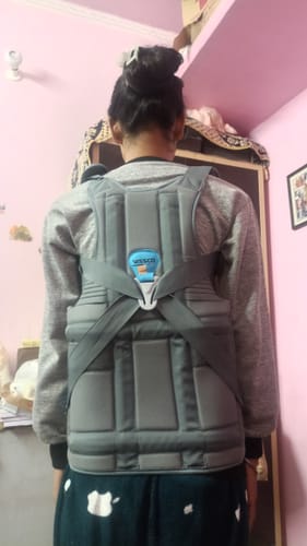 Customer photo review of Dorso Lumbar Spinal Brace (Taylor Brace) | Provides Firm Back Support to the Thoracic & Lumbar Spine (Grey)