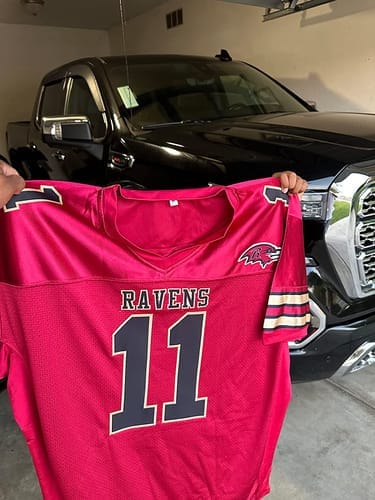 Customer photo review of Custom Replica Football Jersey for Men Women Youth Personalized Practice Shirts