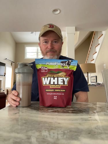 Customer photo review of Whey Protein Isolate Chocolate