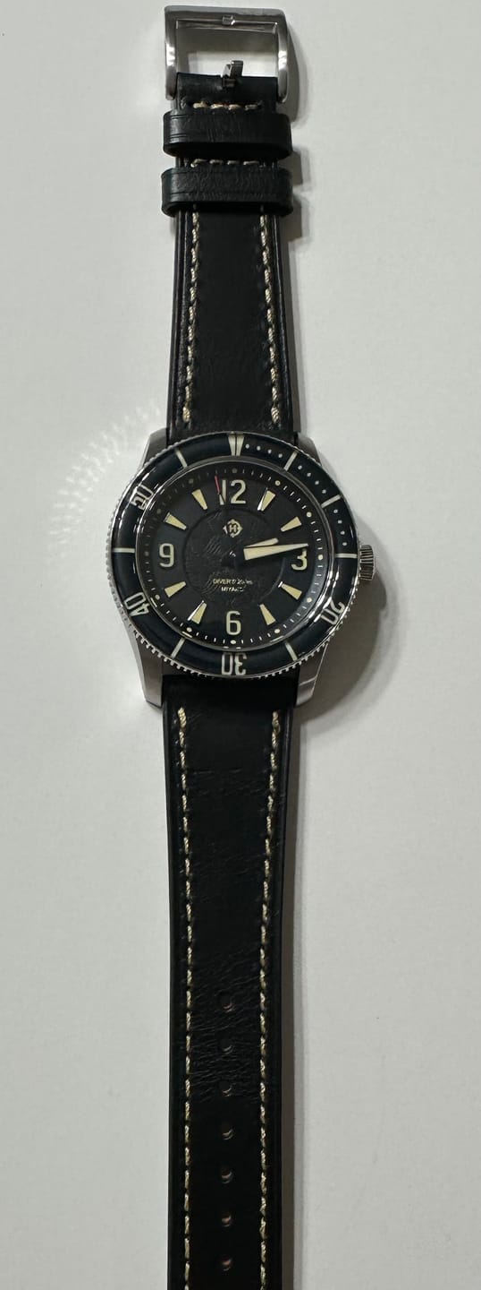 Customer photo review of Leather - Tapered Space Green