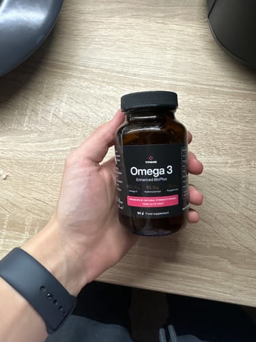 Zákaznická recenze s fotkou produktu Trime Omega 3 Enhanced BioPlus - 90 kapslí