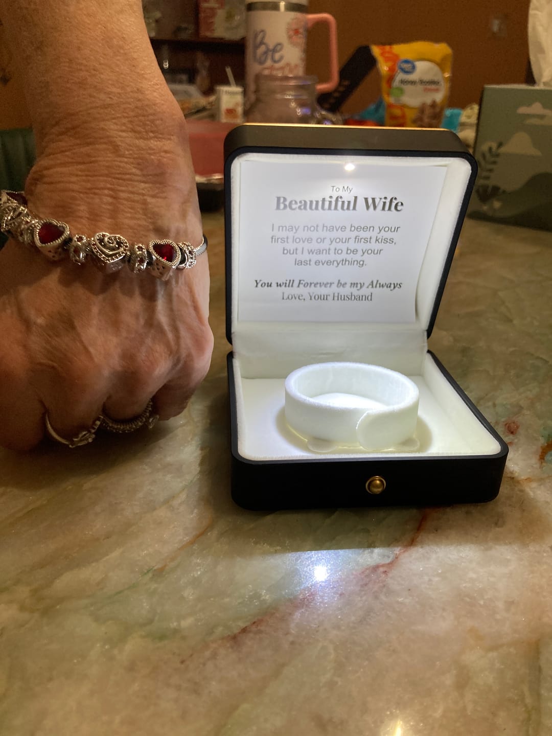 Customer photo review of To My Wife - Forever Love Bracelet