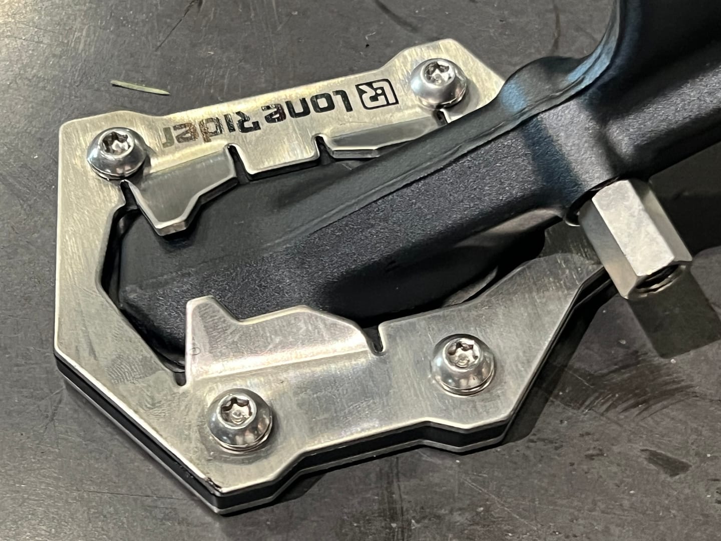 Customer photo review of Side Stand Foot Extension BMW R1300GS