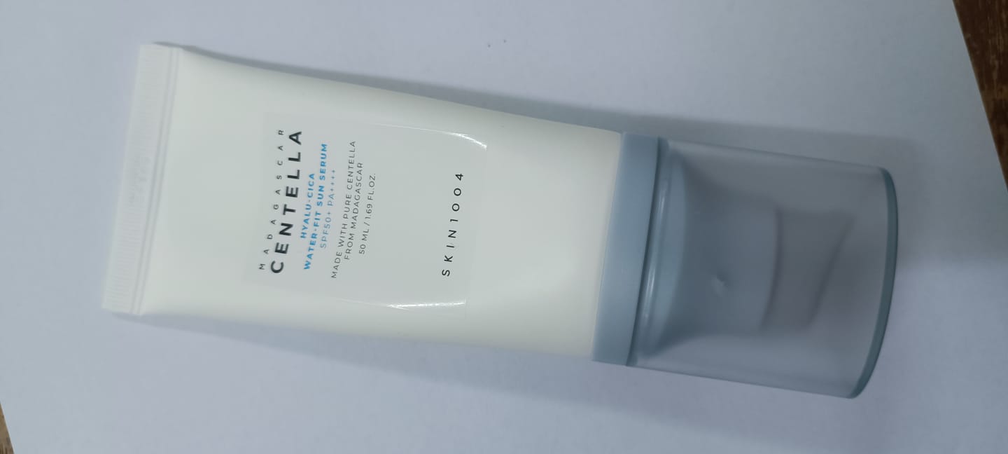 Customer photo review of سيرم الحماية من الشمس المائي هيالو-سنتيلا من سكين1004 - 50مل