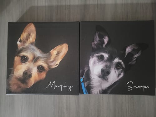 Customer photo review of Pet Art Canvas Wrap