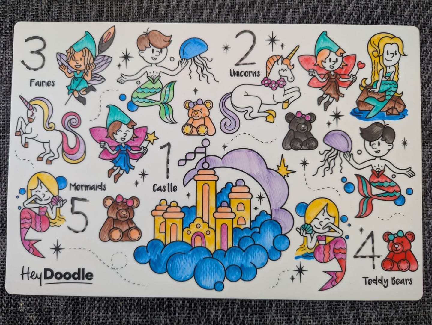 Customer photo review of Sugar & Spice Mini Colouring & Doodle Mat