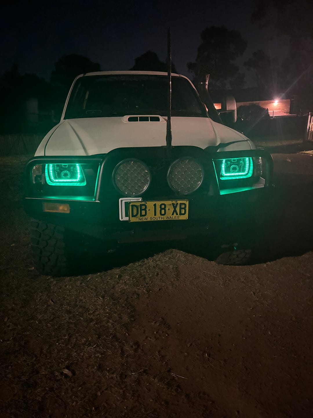 Customer photo review of 5X7" LED Colour Chasing Headlights