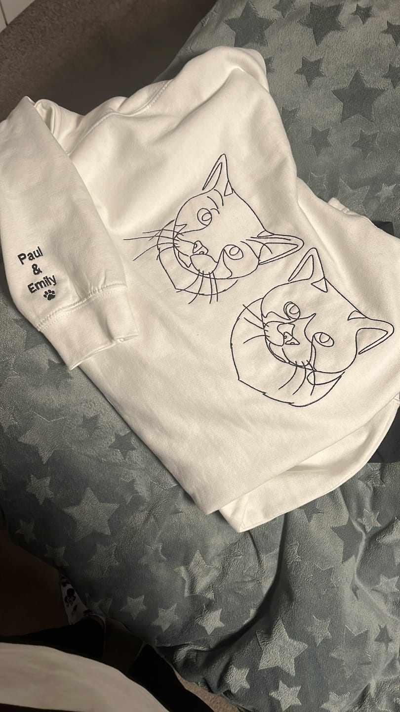 Customer photo review of Personalisierter & bestickter Hoodie