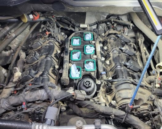 Customer photo review of Engine Oil Cooler with Oil Filter Housing Adapter Assembly for 2011-2016 Chrysler, Dodge, Jeep