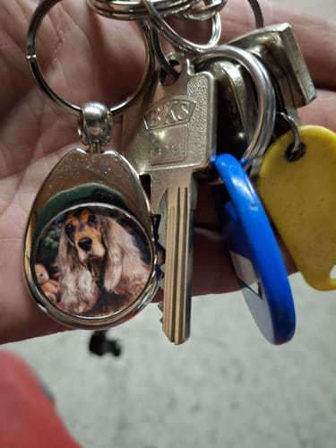 Customer photo review of Schlüsselanhänger mit Hundefoto