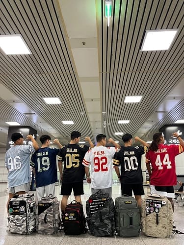 Customer photo review of Custom Black Red-White Classic Style Mesh Authentic Football Jersey