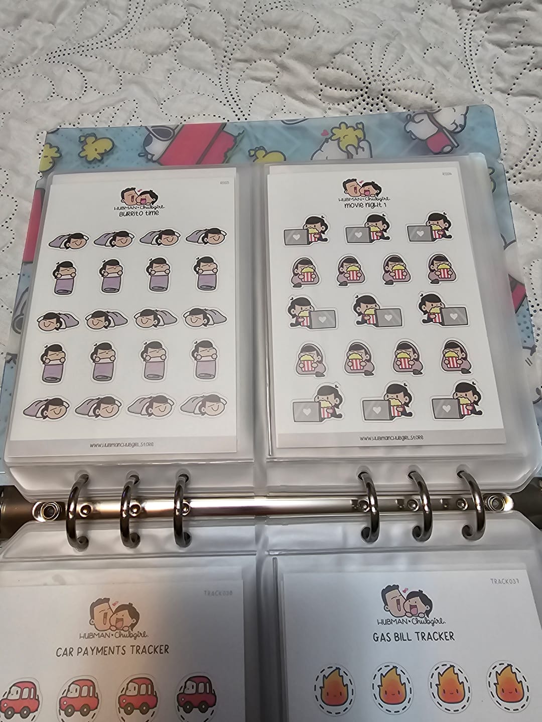 Customer photo review of Just Browsing Planner Stickers