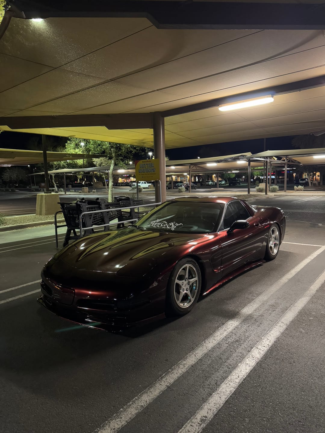 Customer photo review of Glossy Metallic Black Rose Vinyl Wrap
