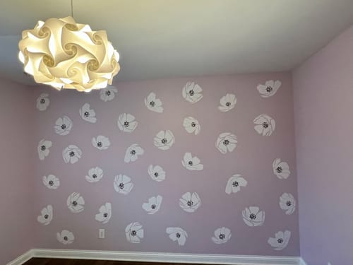 Customer photo review of Cherry Blossoms Stencil Set