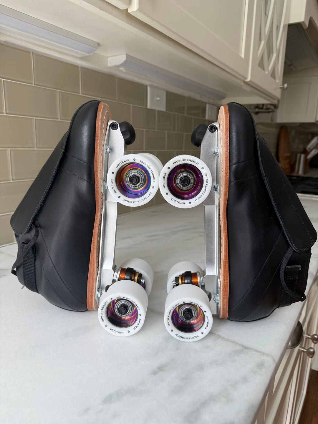 Customer photo review of Ghost Assassin Indoor & Jam Roller Skate Wheels