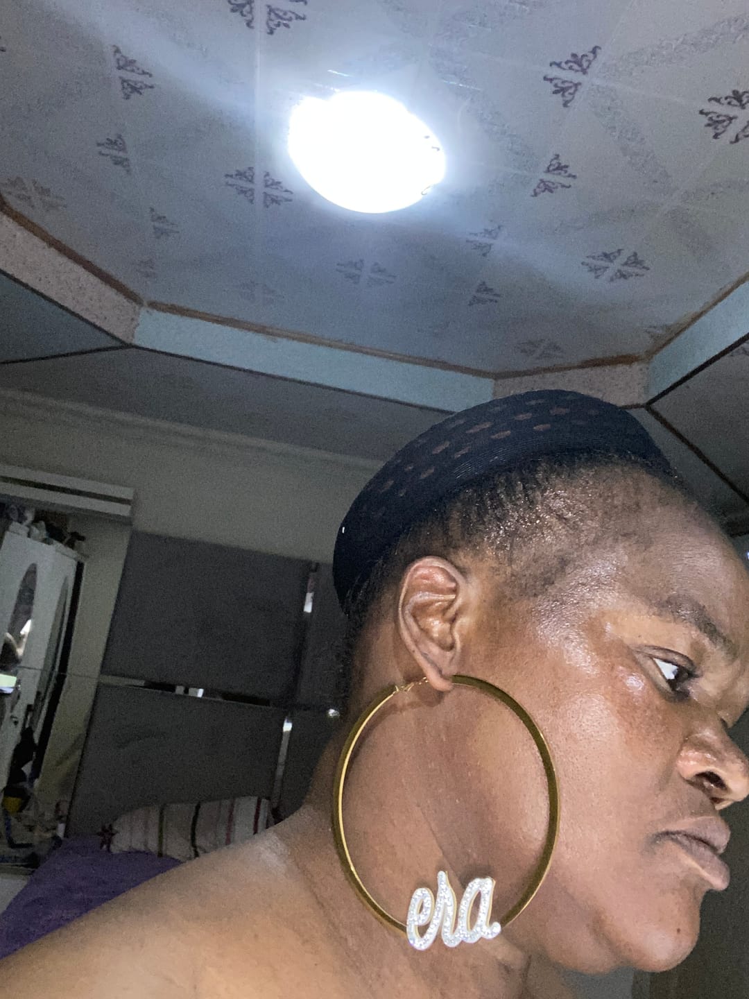 Customer photo review of White Era Adore Silver Earrings