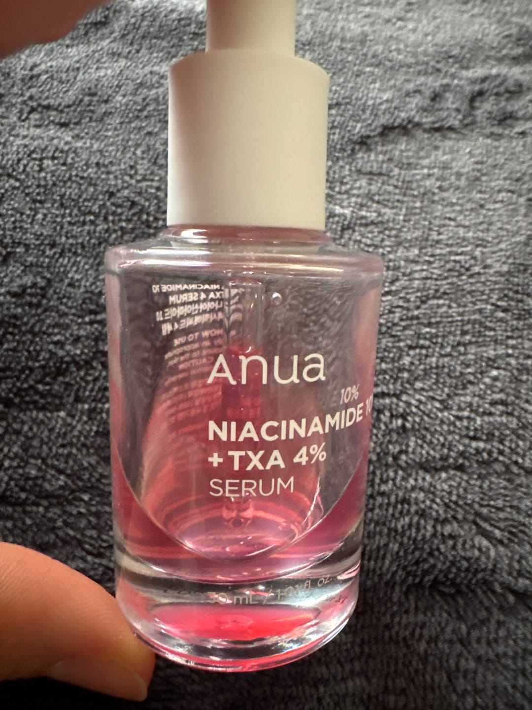 Customer photo review of Balinošs serums ar traneksāmskābi Anua Niacinamide 10% + TXA 4% Serum