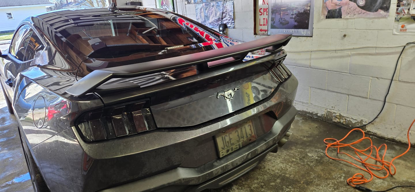 Customer photo review of 2024-Up Ford Mustang GT Rear Spoiler
