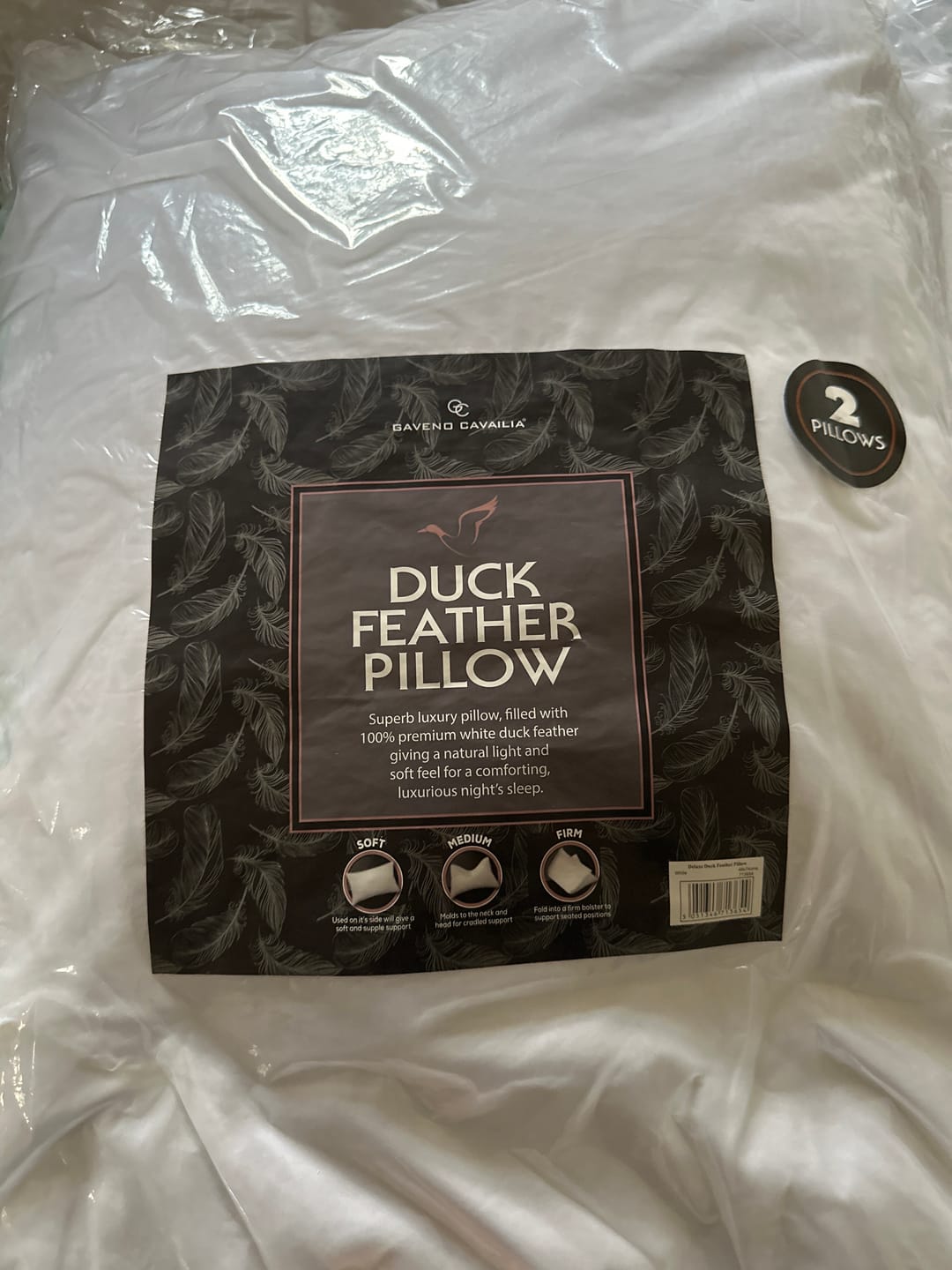 Customer photo review of Duck Feather Pillow