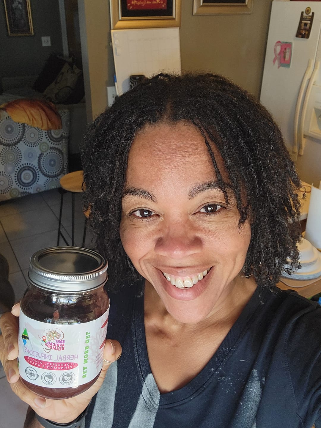 Customer photo review of ELDERBERRY GINGER East African Sea Moss Gel (16oz jar(s)