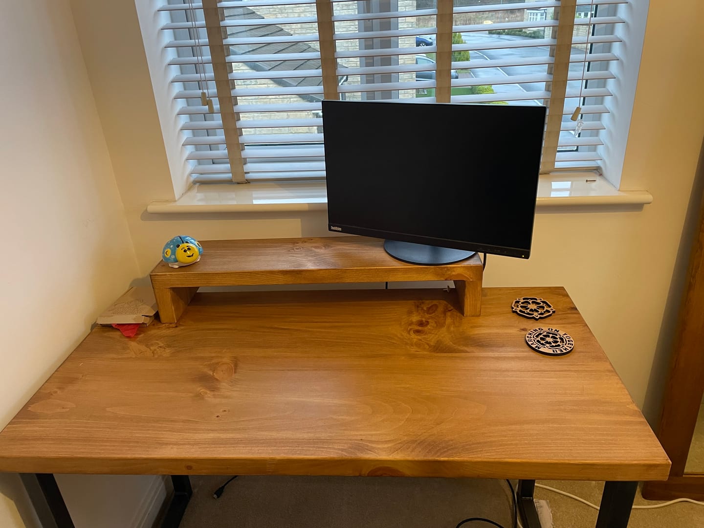 Customer photo review of Chucky Industrial Desk